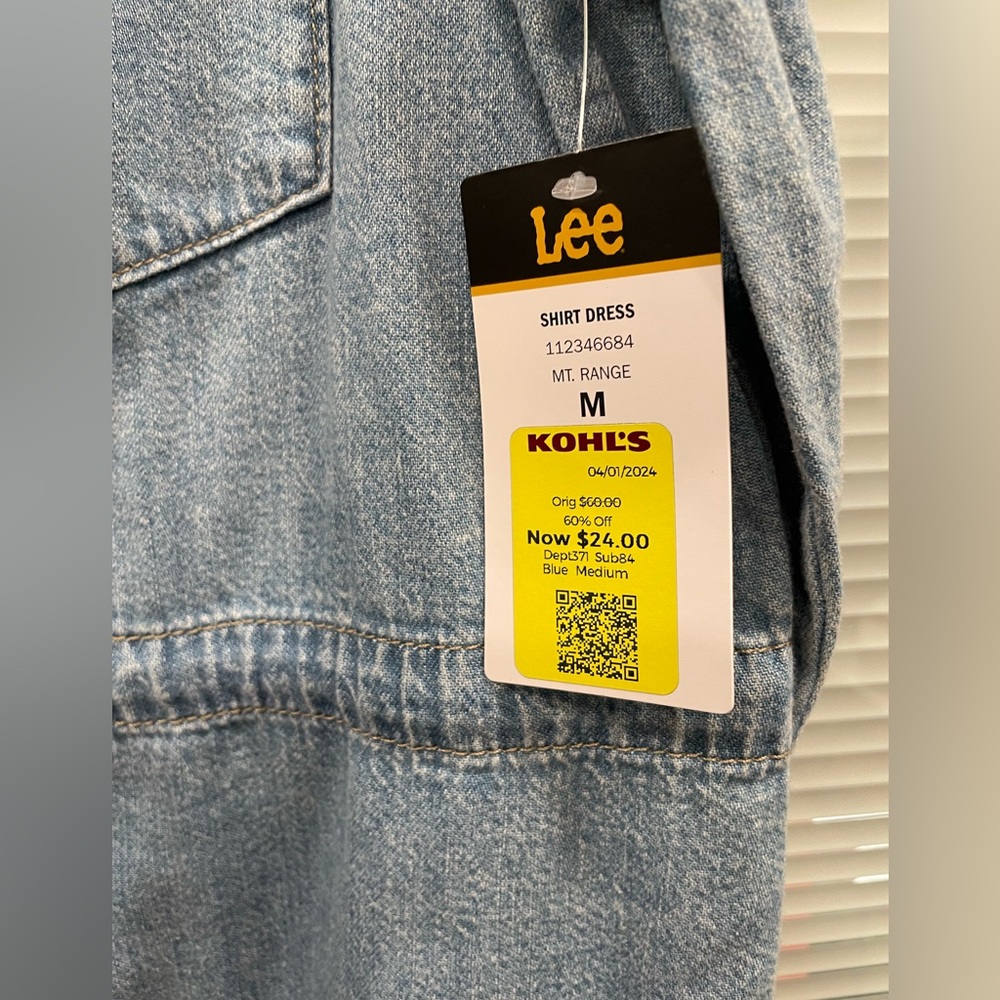 NWT Lee Denim Dress - Picture 2 of 6